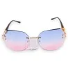 Occhiali da sole fantasia sfumati blu-rosa | Elegante protezione UV
