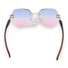 Lunettes de soleil fantaisie dégradé bleu-rose | Protection UV élégante