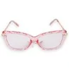 Lunettes Fantaisie Rose Transparent & Or | Accessoire Mode Élégant