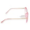 Occhiali da Sole Fantasia Rosa Trasparente & Oro | Accessorio Moda Elegante