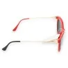 Lunettes de soleil papillon vintage noir et rouge | Design élégant et moderne