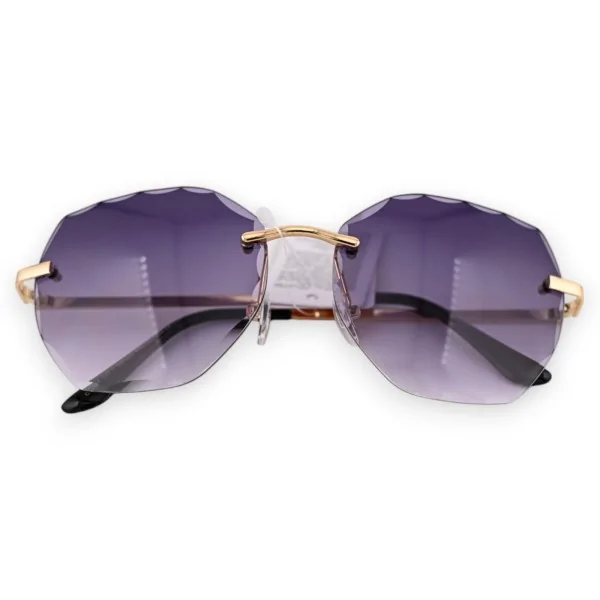 Gafas ovaladas tintadas negras y grises