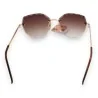 Ovale Sonnenbrille in Braun-Verlauf | Elegantes Design & UV-Schutz