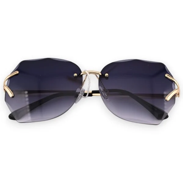 Gafas de sol cuadradas grandes con lentes negras degradadas
