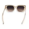 Elegante Sonnenbrille mit transparentem beigefarbenem Rahmen | Stilvoller UV-Schutz