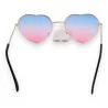 Heart-shaped Hippie Sunglasses Blue-Pink Gradient | Retro & Trendy Style