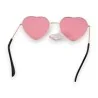 Heart-shaped hippie sunglasses in pink | Trendy vintage fashion accessory