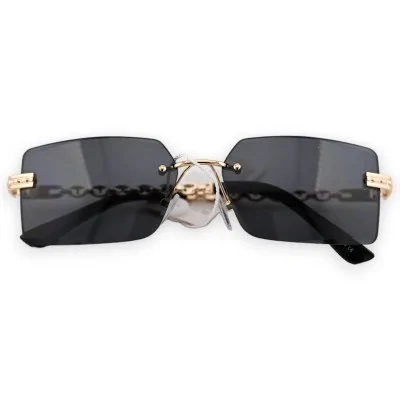 Schwarze eckige Brille Schwarze eckige Brille
