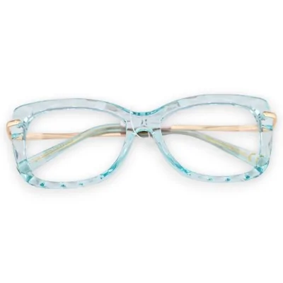 Gafas azul turquesa transparentes