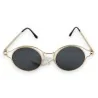 Elegant round golden sunglasses | UV protection & vintage style