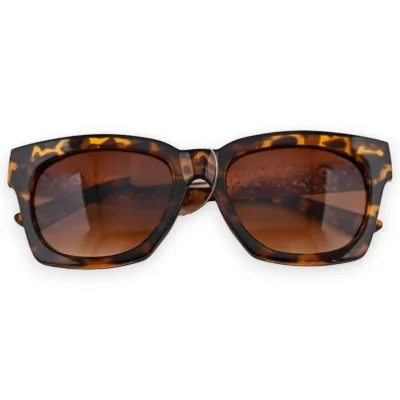 Gafas de sol leopardo marrón y doradas