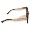 Sonnenbrille mit Leopardenmuster und goldenen Details | Kühner und eleganter Stil