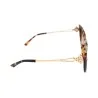 Lunettes de Soleil Léopard Marron Doré | Accessoire Mode Tendance Femme