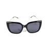 Oversized black and gold sunglasses | Stylish UV protection