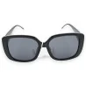 Elegant black oversized sunglasses with gold finishes | Trendy Fashion