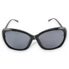 Lunettes de soleil oversize noires branches bijoux | Mode Tendance