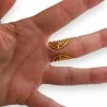 Bague Dorée Acier Multi-Anneaux avec Pierres | Bijou Élégant Ajustable
