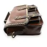 Borsa Cartella Vintage in Ecopelle Marrone | Stile Retrò Elegante