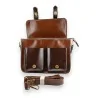 Bolso Cartera Vintage de Cuero Sintético Marrón | Estilo Retro Elegante