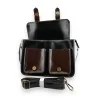 Vintage Black & Brown Satchel Bag | Elegant Retro Style | Trendy Fashion