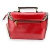 Bolso Cartera Vintage Rojo y Marrón | Diseño Retro Elegante | Moda Tendencia