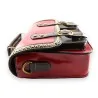 Sac Cartable Vintage Rouge & Marron | Design Rétro Élégant | Mode Tendance