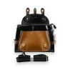 Sac Cartable Vintage Noir et Camel | Style Rétro Élégant | Mode Tendance