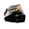 Borsa Cartella Vintage Nera e Cammello | Stile Retrò Elegante | Moda Trendy
