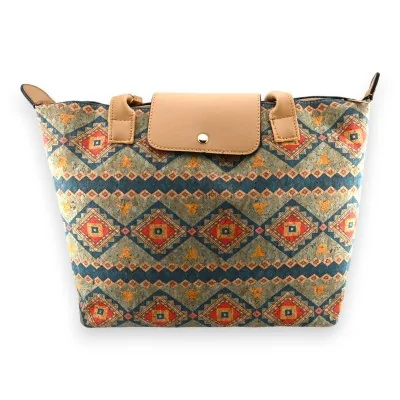 Bolsa de cortiça com aba
