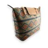 Bolsa de cortiça ética com padrão asteca - Design único e ecológico