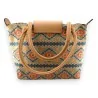 Bolsa de cortiça ética com padrão asteca - Design único e ecológico