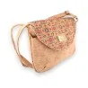 Borsa a tracolla ecologica in sughero con motivo floreale | Moda etica e di tendenza