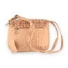 Borsa a tracolla ecologica in sughero con motivo floreale | Moda etica e di tendenza