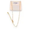 Collier Visage Design Acier Doré | Bijou Tendance Contemporain