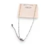 Silberne Herz-Halskette mit Kristall - Eleganter Edelstahlschmuck mit Kristallen