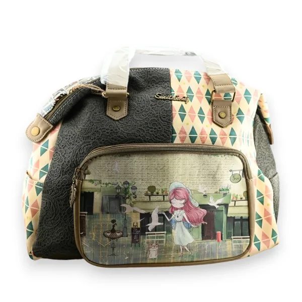 Bolso grande de fin de semana Sweet candy para la ciudad