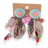 Grandes brincos de clip multicoloridos lolilota