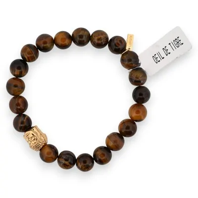 Bracciale Occhio di tigre con charm Buddha