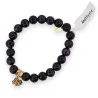 Amethyst Bracelet with Clover Charm