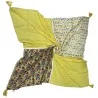 Square Patchwork Scarf Original Floral and Skull Patterns | Trendy Fashion