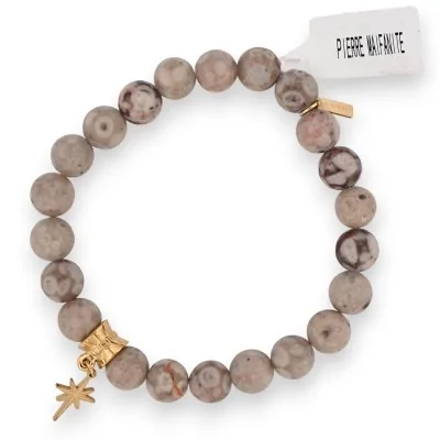 Maifanit-Steinarmband mit Sternen-Charm
