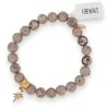 Bracelet Pierre Maifanite avec Charm Étoile | Bijou Lithothérapie Femme