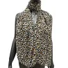 Leoparden-Schal mit goldenen Details
