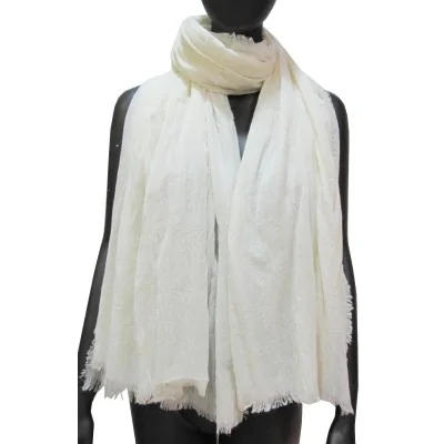 Lenço branco liso