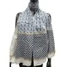 Ethnic navy blue scarf