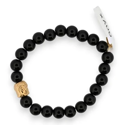 Bracciale Onice con charm Buddha