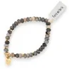 Bracelet Pierre Maifanite 4mm avec Charm Étoile | Bijou Bien-être Authentique