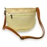 Sac bandoulière bi-matière doré élégant | Mode Tendance