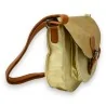 Sac bandoulière bi-matière doré élégant | Mode Tendance