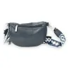 Navy Blue Trendy Fanny Pack | Ethnic Style Shoulder Strap | Fashion Trend